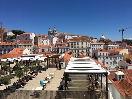 View from St George's Castle, Lisbon, Portugal, 2018のeditorial素材