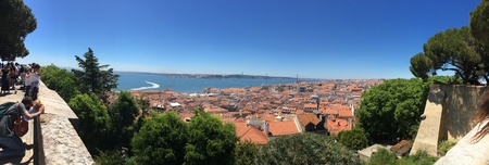 View from St George's Castle, Lisbon, Portugal, 2018のeditorial素材