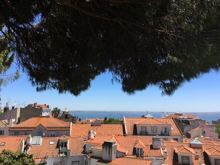 View from St George's Castle, Lisbon, Portugal, 2018のeditorial素材