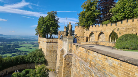 Hohenzollern Castle, Burg Hohenzollern, Germanyの写真素材