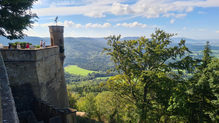 Panoramic view from Lichtenstein Castle, Germany
