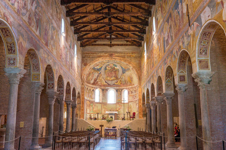 Frescoes medieval Cathedral of Chioggia, monumentsのeditorial素材