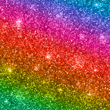Rainbow gradient glitter background. Shiny sparkles. Vectorのイラスト素材