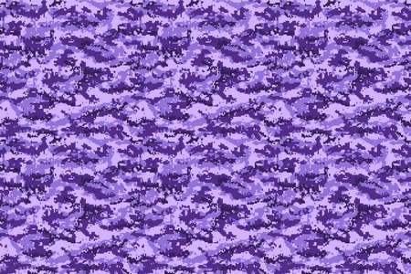 Purple military digital camouflage horizontal texture. Vectorのイラスト素材
