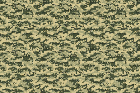 Green forest digital camouflage background. Vectorのイラスト素材