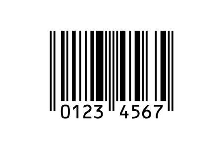EAN-8 barcode isolated on white background. Vectorのイラスト素材