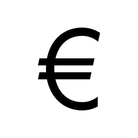 Euro currency sign isolated on white background. Vectorのイラスト素材