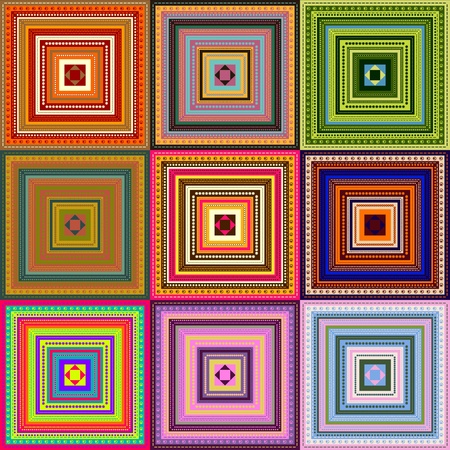 Carpet - pattern colored のイラスト素材