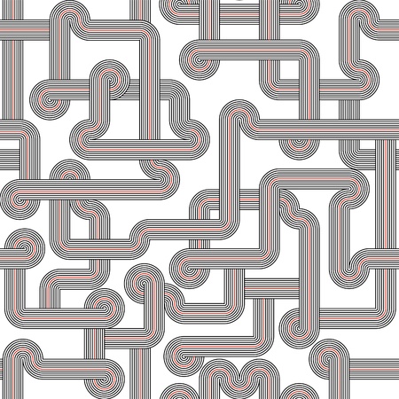 Black and white seamlessのイラスト素材