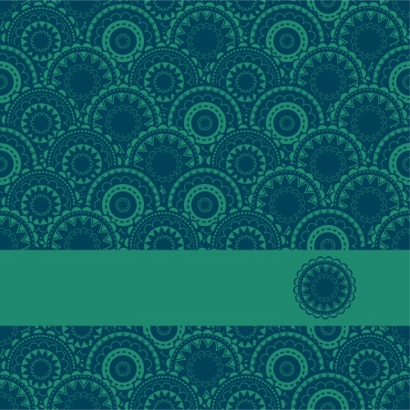 Colored floral background - cardのイラスト素材