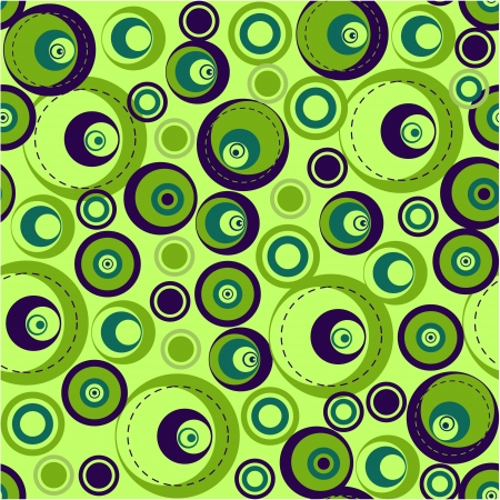 Pattern with green&blue circlesのイラスト素材