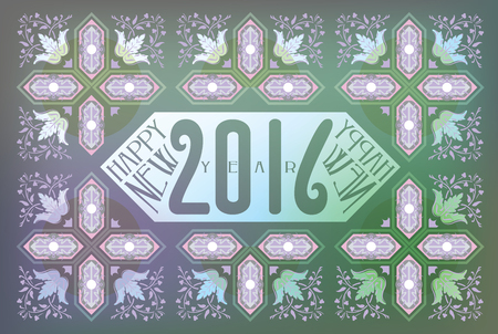 2016 Greeting Card with Textureのイラスト素材