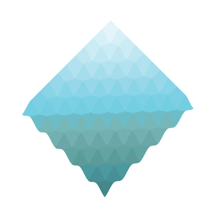 Abstract blue waves geometryのイラスト素材