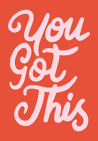 You got this. Sticker for social media content. Vector hand drawn illustration design.のイラスト素材