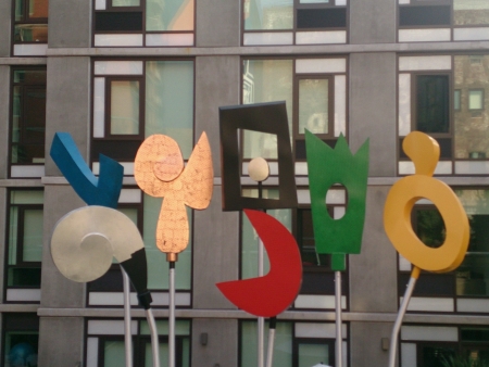 Modern Art Signage at Highline New York.の素材