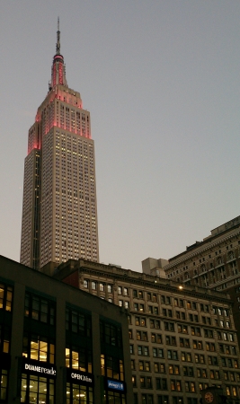 Empire State Building in New York.の素材
