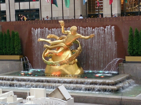 Reckefellar Plaza in New York.の素材