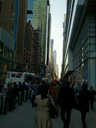 People on a New York Streetの素材