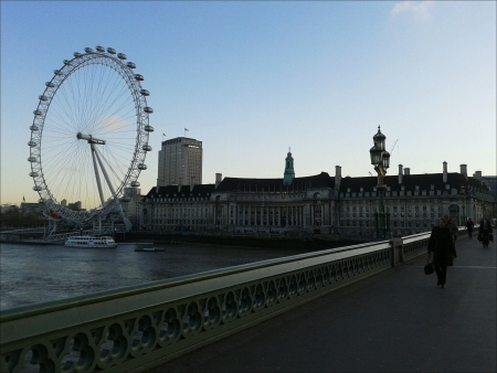 London Eye View from Westminster Bridge.の素材