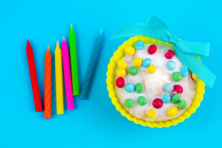 Chocolate Cupcakes with Sugar Sparkles.の写真素材