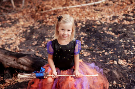 girl on halloweenの写真素材