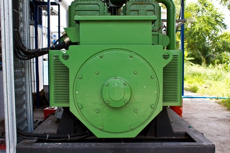 powerful electric motors for modern industrial equipment の写真素材