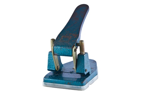 big old puncher isolate on white backgroundの写真素材