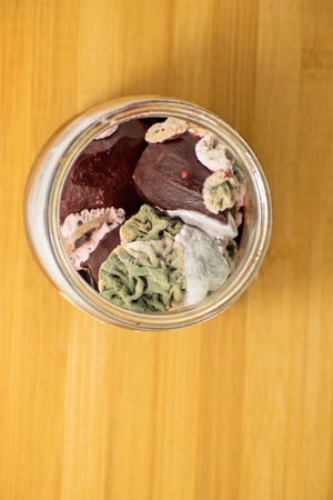 Mold in a can of canned vegetables