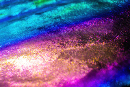 Rainbow holographic background. Neon and holographic gradient.の写真素材