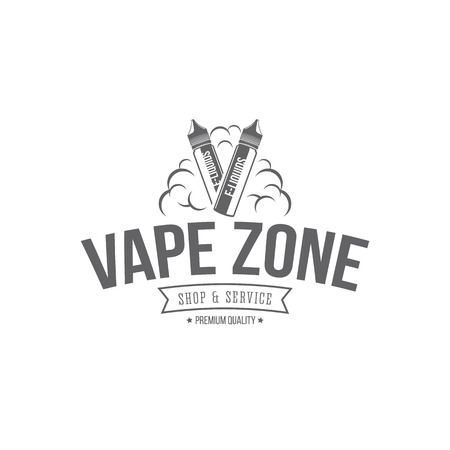 Vape vector badgesのイラスト素材