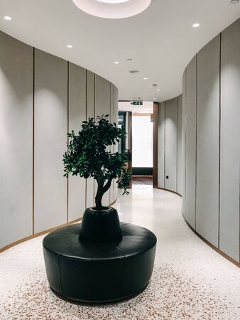 Italy, VENICE- Mart 2019: Airport Marco Polo interior without peopleのeditorial素材