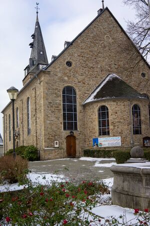 Essen, Germany - January 2019: City street view of town Essen in Rhrgebiet in a sunny dayのeditorial素材