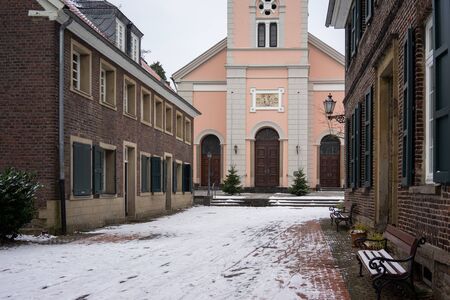 Essen, Germany - January 2019: City street view of town Essen in Rhrgebiet in a sunny dayのeditorial素材