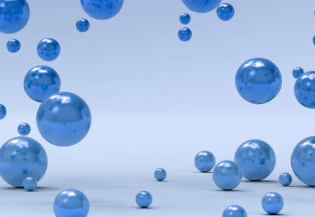 3d rendering of different spheres. Abstract minimalistic backdrop for cosmetics and beauty products...