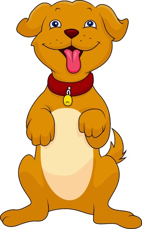 Cute dog cartoonのイラスト素材