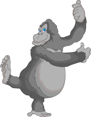 gorilla cartoonのイラスト素材