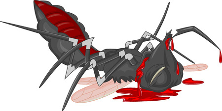 mosquito cartoonのイラスト素材