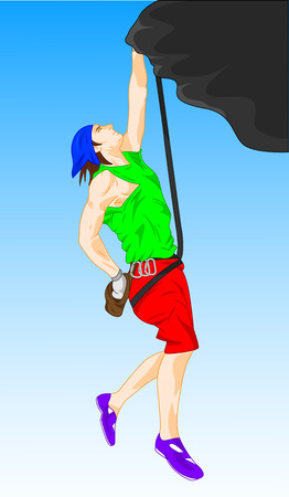 mountain climberのイラスト素材