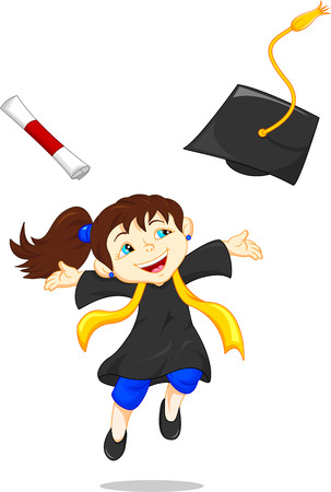 Happy graduateのイラスト素材