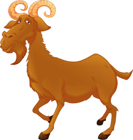 goat cartoonのイラスト素材