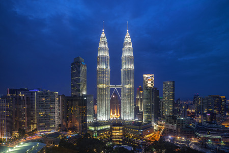 KLCC Petronas Twin Tower Blue Hour