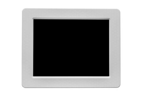 Blank digital photo frame isolated on white background