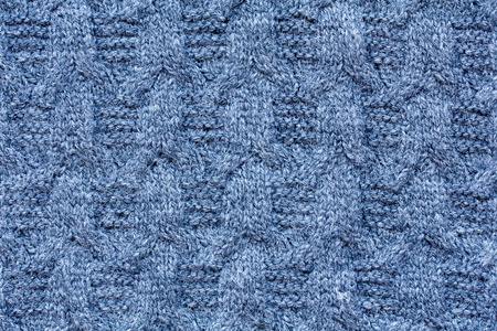 Closeup of knitted wool patternの写真素材