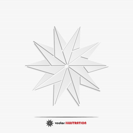 Abstract geometric star web icon for your designのイラスト素材