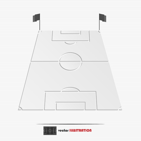 Abstract football field web icon for your designのイラスト素材