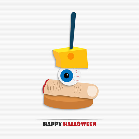 illustration of Halloween canape for your designのイラスト素材