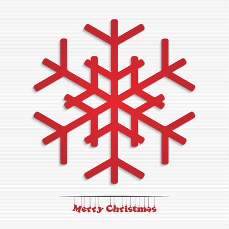 Merry christmas and happy new year snowflakeのイラスト素材