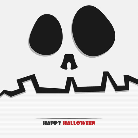 Vector illustration of Halloween skull for your designのイラスト素材