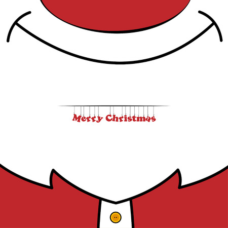 Close up of Santa Claus for your designのイラスト素材
