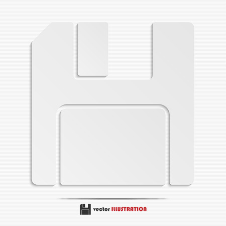 Abstract floppy disk web icon for your designのイラスト素材